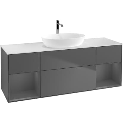 Tvättställsskåp Villeroy & Boch Finion med Två Hyllor och Bänkskiva för Fristående Tvättställ från Artis & Collaro