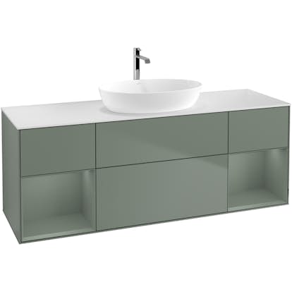 Tvättställsskåp Villeroy & Boch Finion med Två Hyllor och Bänkskiva för Fristående Tvättställ från Artis & Collaro