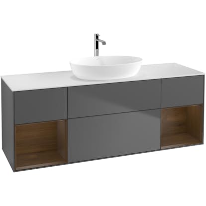 Tvättställsskåp Villeroy & Boch Finion med Två Hyllor och Bänkskiva för Fristående Tvättställ från Artis & Collaro