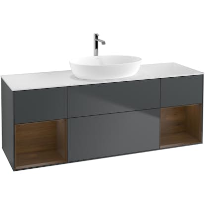 Tvättställsskåp Villeroy & Boch Finion med Två Hyllor och Bänkskiva för Fristående Tvättställ från Artis & Collaro