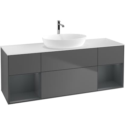 Tvättställsskåp Villeroy & Boch Finion med Två Hyllor och Bänkskiva för Fristående Tvättställ från Artis & Collaro