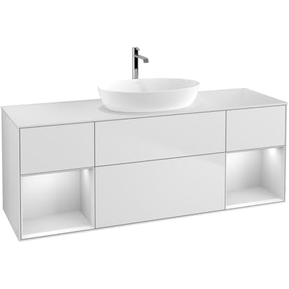 Tvättställsskåp Villeroy & Boch Finion med Två Hyllor och Bänkskiva för Fristående Tvättställ från Artis & Collaro