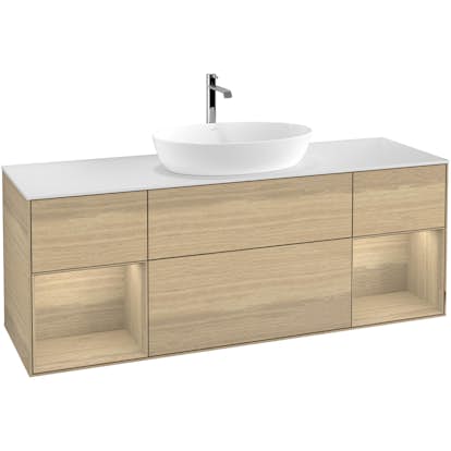 Tvättställsskåp Villeroy & Boch Finion med Två Hyllor och Bänkskiva för Fristående Tvättställ från Artis & Collaro