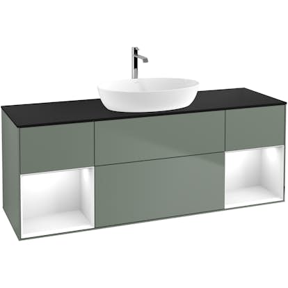 Tvättställsskåp Villeroy & Boch Finion med Två Hyllor och Bänkskiva för Fristående Tvättställ från Artis & Collaro