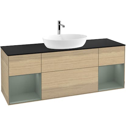 Tvättställsskåp Villeroy & Boch Finion med Två Hyllor och Bänkskiva för Fristående Tvättställ från Artis & Collaro