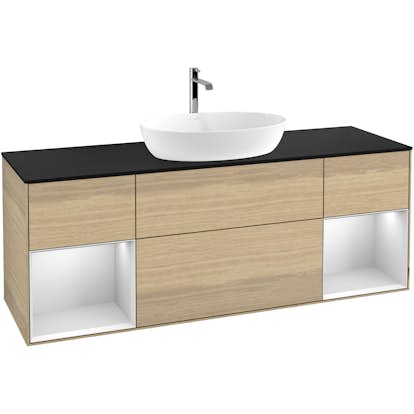 Tvättställsskåp Villeroy & Boch Finion med Två Hyllor och Bänkskiva för Fristående Tvättställ från Artis & Collaro