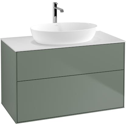 Tvättställsskåp Villeroy & Boch Finion med 2 Lådor och Bänkskiva för Fristående Tvättställ från Artis & Collaro