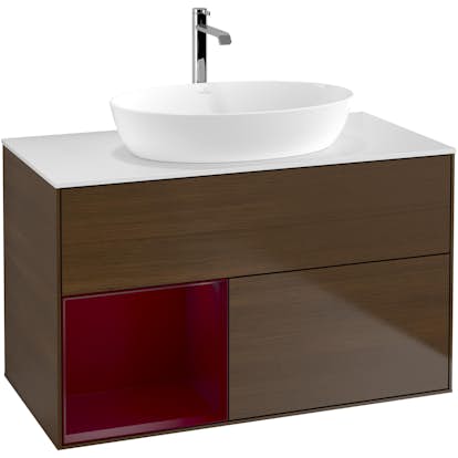 Tvättställsskåp Villeroy & Boch Finion med 2 Lådor Hylla och Bänkskiva för Fristående Tvättställ från Artis & Collaro