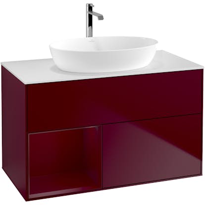 Tvättställsskåp Villeroy & Boch Finion med 2 Lådor Hylla och Bänkskiva för Fristående Tvättställ från Artis & Collaro