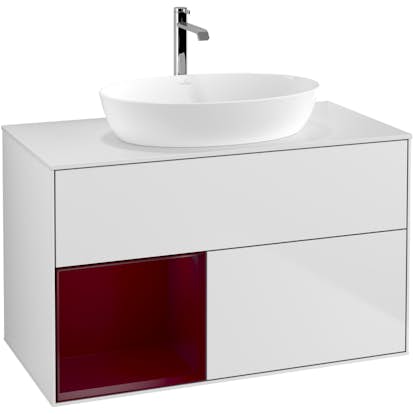 Tvättställsskåp Villeroy & Boch Finion med 2 Lådor Hylla och Bänkskiva för Fristående Tvättställ från Artis & Collaro