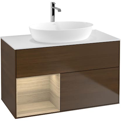 Tvättställsskåp Villeroy & Boch Finion med 2 Lådor Hylla och Bänkskiva för Fristående Tvättställ från Artis & Collaro