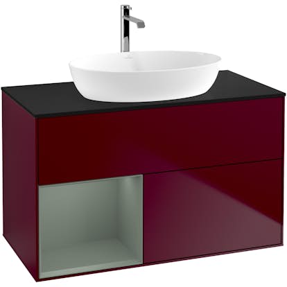 Tvättställsskåp Villeroy & Boch Finion med 2 Lådor Hylla och Bänkskiva för Fristående Tvättställ från Artis & Collaro