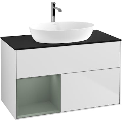Tvättställsskåp Villeroy & Boch Finion med 2 Lådor Hylla och Bänkskiva för Fristående Tvättställ från Artis & Collaro