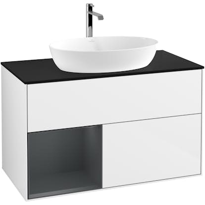 Tvättställsskåp Villeroy & Boch Finion med 2 Lådor Hylla och Bänkskiva för Fristående Tvättställ från Artis & Collaro