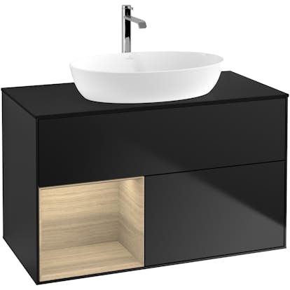 Tvättställsskåp Villeroy & Boch Finion med 2 Lådor Hylla och Bänkskiva för Fristående Tvättställ från Artis & Collaro