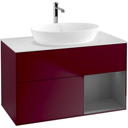 Tvättställsskåp Villeroy & Boch Finion med 2 Lådor Hylla och Bänkskiva för Fristående Tvättställ från Artis & Collaro