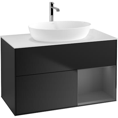 Tvättställsskåp Villeroy & Boch Finion med 2 Lådor Hylla och Bänkskiva för Fristående Tvättställ från Artis & Collaro