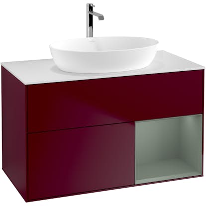 Tvättställsskåp Villeroy & Boch Finion med 2 Lådor Hylla och Bänkskiva för Fristående Tvättställ från Artis & Collaro