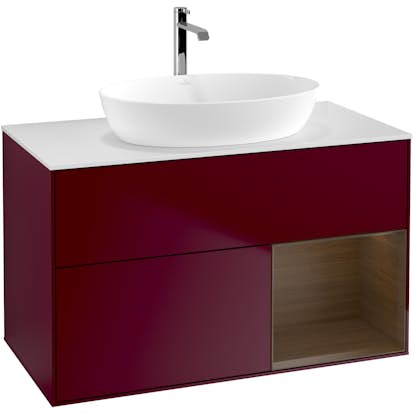 Tvättställsskåp Villeroy & Boch Finion med 2 Lådor Hylla och Bänkskiva för Fristående Tvättställ från Artis & Collaro