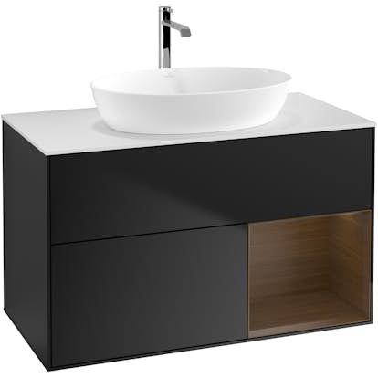 Tvättställsskåp Villeroy & Boch Finion med 2 Lådor Hylla och Bänkskiva för Fristående Tvättställ från Artis & Collaro