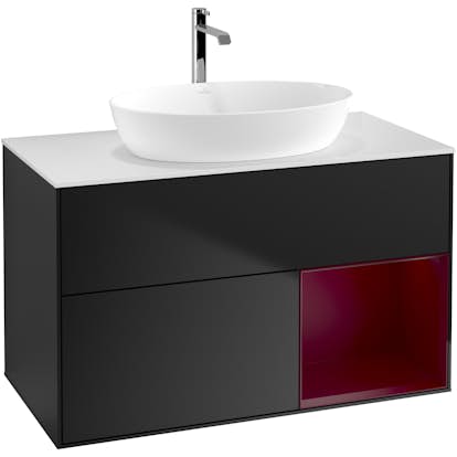 Tvättställsskåp Villeroy & Boch Finion med 2 Lådor Hylla och Bänkskiva för Fristående Tvättställ från Artis & Collaro