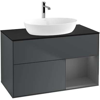 Tvättställsskåp Villeroy & Boch Finion med 2 Lådor Hylla och Bänkskiva för Fristående Tvättställ från Artis & Collaro