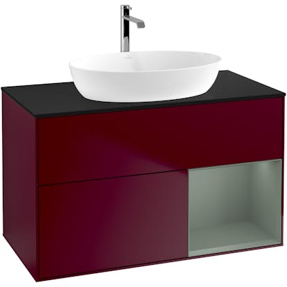 Tvättställsskåp Villeroy & Boch Finion med 2 Lådor Hylla och Bänkskiva för Fristående Tvättställ från Artis & Collaro