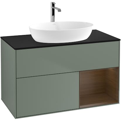 Tvättställsskåp Villeroy & Boch Finion med 2 Lådor Hylla och Bänkskiva för Fristående Tvättställ från Artis & Collaro