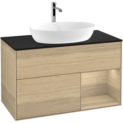 Tvättställsskåp Villeroy & Boch Finion med 2 Lådor Hylla och Bänkskiva för Fristående Tvättställ från Artis & Collaro