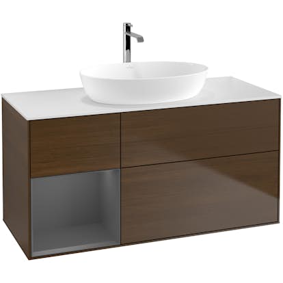 Tvättställsskåp Villeroy & Boch Finion med 3 Lådor Hylla och Bänkskiva för Fristående Tvättställ från Artis & Collaro