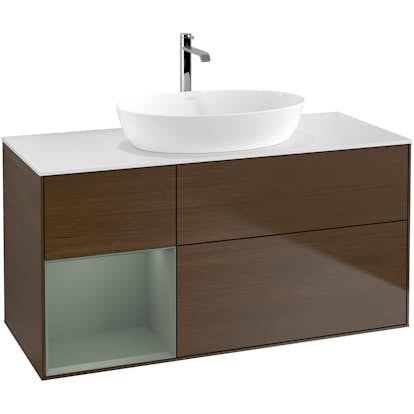 Tvättställsskåp Villeroy & Boch Finion med 3 Lådor Hylla och Bänkskiva för Fristående Tvättställ från Artis & Collaro