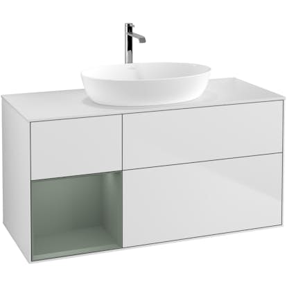 Tvättställsskåp Villeroy & Boch Finion med 3 Lådor Hylla och Bänkskiva för Fristående Tvättställ från Artis & Collaro