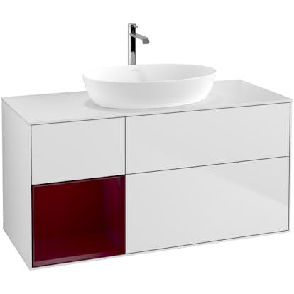Tvättställsskåp Villeroy & Boch Finion med 3 Lådor Hylla och Bänkskiva för Fristående Tvättställ från Artis & Collaro