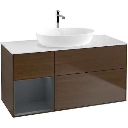 Tvättställsskåp Villeroy & Boch Finion med 3 Lådor Hylla och Bänkskiva för Fristående Tvättställ från Artis & Collaro