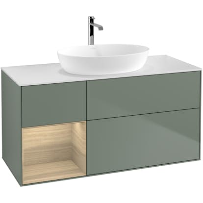 Tvättställsskåp Villeroy & Boch Finion med 3 Lådor Hylla och Bänkskiva för Fristående Tvättställ från Artis & Collaro