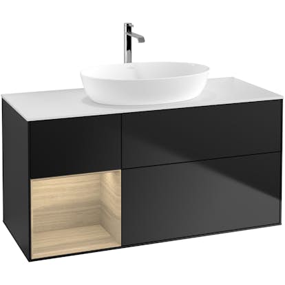 Tvättställsskåp Villeroy & Boch Finion med 3 Lådor Hylla och Bänkskiva för Fristående Tvättställ från Artis & Collaro