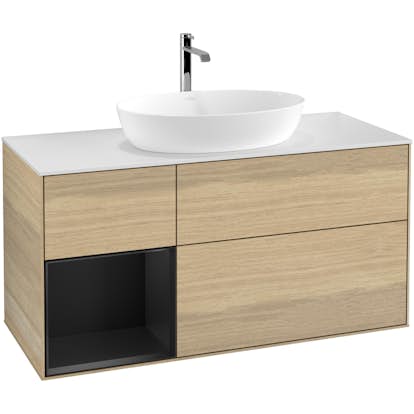 Tvättställsskåp Villeroy & Boch Finion med 3 Lådor Hylla och Bänkskiva för Fristående Tvättställ från Artis & Collaro