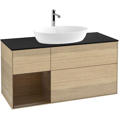 Tvättställsskåp Villeroy & Boch Finion med 3 Lådor Hylla och Bänkskiva för Fristående Tvättställ från Artis & Collaro