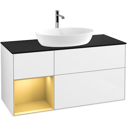 Tvättställsskåp Villeroy & Boch Finion med 3 Lådor Hylla och Bänkskiva för Fristående Tvättställ från Artis & Collaro