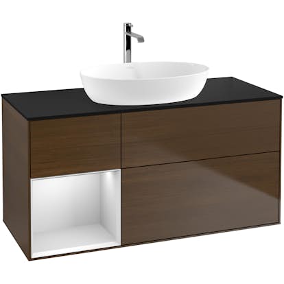 Tvättställsskåp Villeroy & Boch Finion med 3 Lådor Hylla och Bänkskiva för Fristående Tvättställ från Artis & Collaro