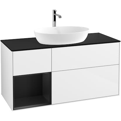 Tvättställsskåp Villeroy & Boch Finion med 3 Lådor Hylla och Bänkskiva för Fristående Tvättställ från Artis & Collaro