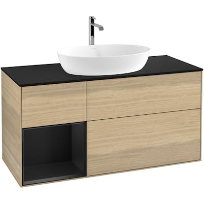 Tvättställsskåp Villeroy & Boch Finion med 3 Lådor Hylla och Bänkskiva för Fristående Tvättställ från Artis & Collaro