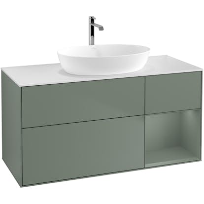 Tvättställsskåp Villeroy & Boch Finion med 3 Lådor Hylla och Bänkskiva för Fristående Tvättställ från Artis & Collaro