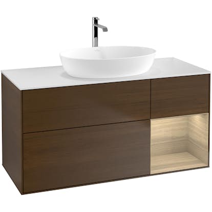 Tvättställsskåp Villeroy & Boch Finion med 3 Lådor Hylla och Bänkskiva för Fristående Tvättställ från Artis & Collaro