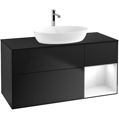 Tvättställsskåp Villeroy & Boch Finion med 3 Lådor Hylla och Bänkskiva för Fristående Tvättställ från Artis & Collaro