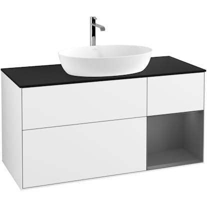 Tvättställsskåp Villeroy & Boch Finion med 3 Lådor Hylla och Bänkskiva för Fristående Tvättställ från Artis & Collaro