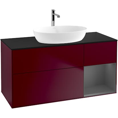 Tvättställsskåp Villeroy & Boch Finion med 3 Lådor Hylla och Bänkskiva för Fristående Tvättställ från Artis & Collaro