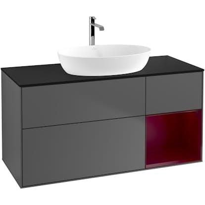 Tvättställsskåp Villeroy & Boch Finion med 3 Lådor Hylla och Bänkskiva för Fristående Tvättställ från Artis & Collaro