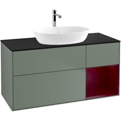 Tvättställsskåp Villeroy & Boch Finion med 3 Lådor Hylla och Bänkskiva för Fristående Tvättställ från Artis & Collaro