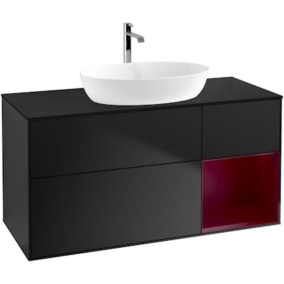 Tvättställsskåp Villeroy & Boch Finion med 3 Lådor Hylla och Bänkskiva för Fristående Tvättställ från Artis & Collaro